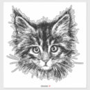 Search for animal sketch stickers Feline
