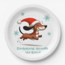 Search for dachshund christmas plates Funny