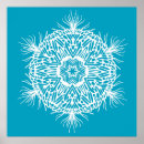 Recherche de flocon de neige abstrait art Bleu