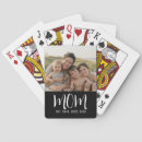 Search for mothers day playing cards Black white