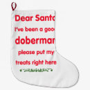 Search for doberman christmas stockings Dog