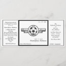 Search for black and white soccer invitations For him