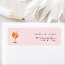 Search for cocktail return address labels Watercolor
