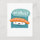 Recherche de sushi kawaii cartes postales Nourriture