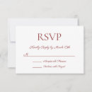 Search for deep red rsvp cards Calligraphy