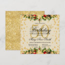 Search for holiday 50th birthday invitations Gold