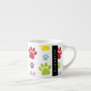 Recherche de empreintes de pattes colorés tasses Motif paw