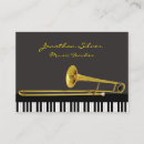 Recherche de music teacher business cards Moderne