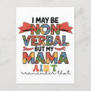 Search for special for mum postcards Autism awareness