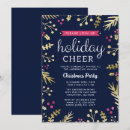 Search for navy christmas invitations Holly
