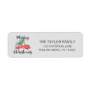 Search for pickup truck return address labels Vintage style