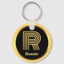 Search for monogram r keychains Black