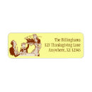 Search for thanksgiving turkey return address labels Retro