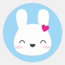 Search for bunny face stickers Kawaii