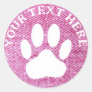 Search for pink paw prints stickers Paws