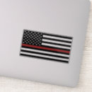 Search for fire department bumper stickers Thin red line