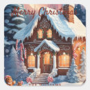 Search for gingerbread house stickers Elegant