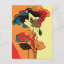 Search for girl with a poppy postcards Nature