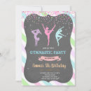 Search for gymnastics birthday invitations Unicorn