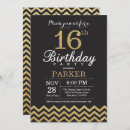 Search for golden sweet 16 invitations Gold glitter