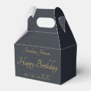 Search for black and gold favour boxes Script