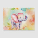 Search for elephant tissue paper Watercolor