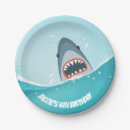 Search for shark plates Boy birthday