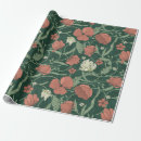 Search for red floral wrapping paper Vintage