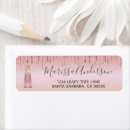 Search for rose gold return address labels Monogrammed