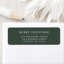 Search for christmas return address labels Clean simple minimal