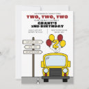 Search for turning two birthday invitations Wheels on the bus