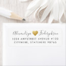 Search for anniversary return address labels Gold