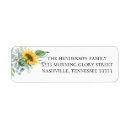 Search for sunflower birthday return address labels Elegant
