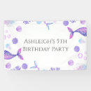 Search for purple birthday banners Under the sea