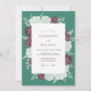 Search for teal rose wedding invitations Roses