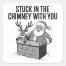 Search for funny reindeer stickers Merry christmas