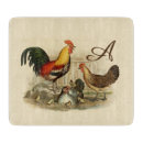Recherche de coq vintage planches à découper Coloré