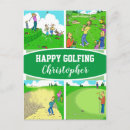 Recherche de putt cartes postales Golfeurs