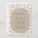 Search for winter rehearsal dinner invitations Snowflakes