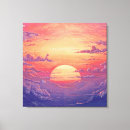 Search for red sunset canvas prints Sky