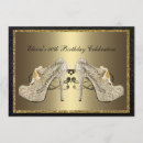 Search for high heel birthday invitations Glitter