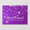 Search for snowflake tree postcards Purple