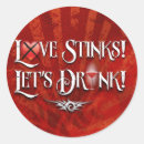 Search for love drinking stickers Valentine