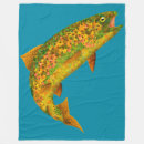 Search for trout throw blankets angling
