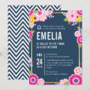 Recherche de floral bar bat mitzvah invitations Star de david