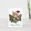 Search for ginger cat cards Santa