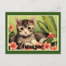 Recherche de chatons vintages cartes postales Mignon