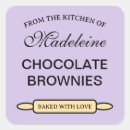 Search for homemade rolls stickers Made with love