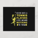Recherche de tennis match cartes postales Joueur de tennis