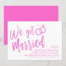 Search for we got married wedding invitations Script